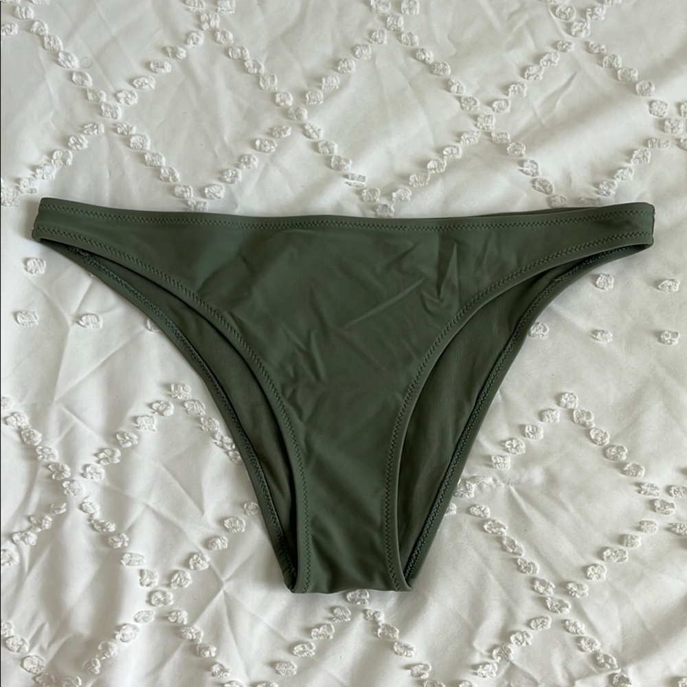 Aerie Green Cheeky Bikini Bottom